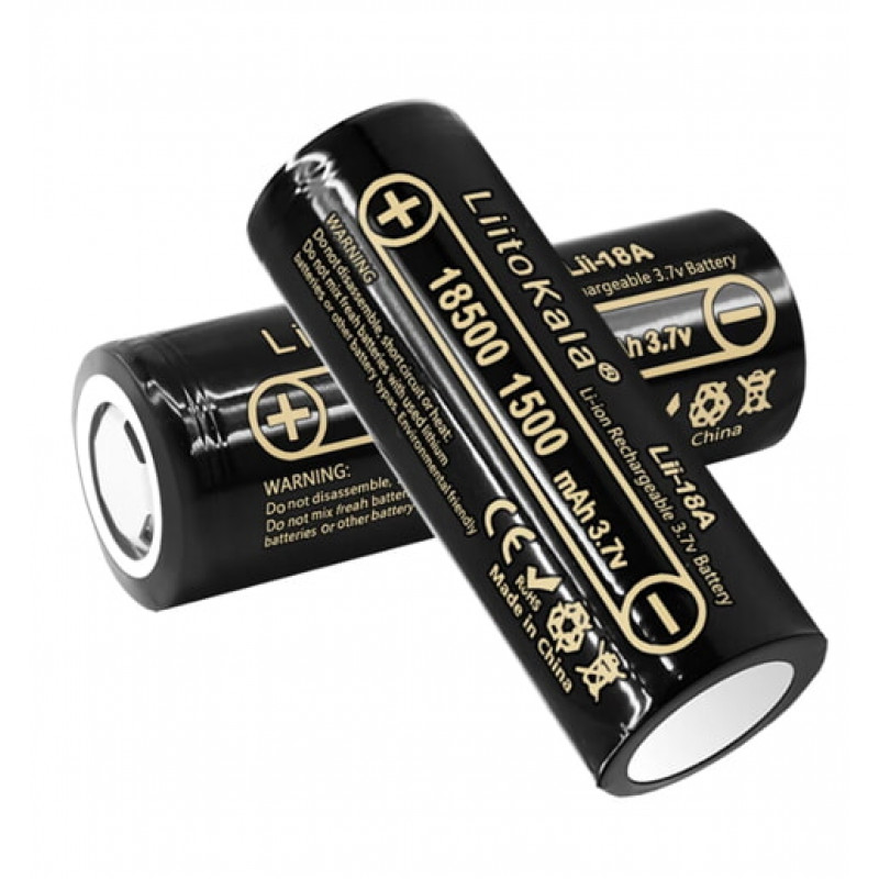 Аккумулятор LiitoKala 18500,  Lii-18A, 1500mah