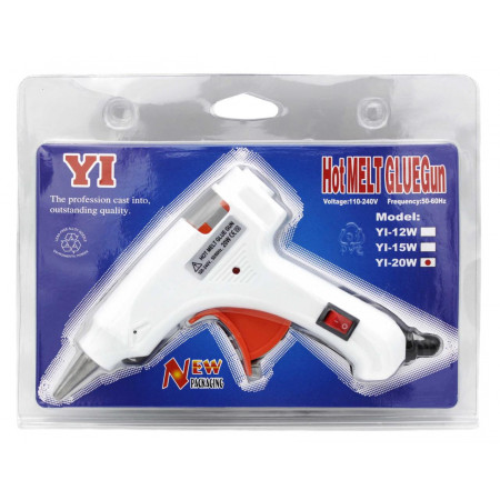 Клеевой пистолет Wild Wolf YL-20W под тонкие 7мм БЕЛЫЙ