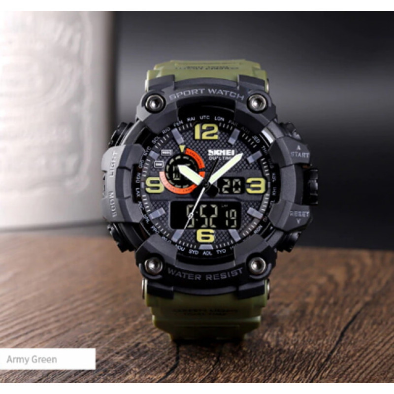 Часы наручные SKMEI 1520AG, Army Green, 9762