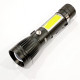 Ручной фонарь Police RB224, Li-ion 18650, T6+COB, Zoom/ ЗУ USB