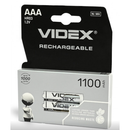 Акумулятор VIDEX HR03 AAA Ni-MH 1100mAh 1.2V 1 шт.