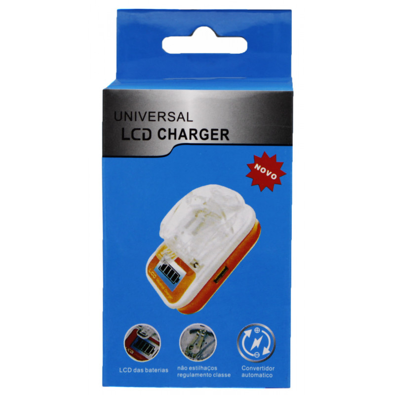 Зарядное устройство адаптер Universal LCD Charger, жабка, краб