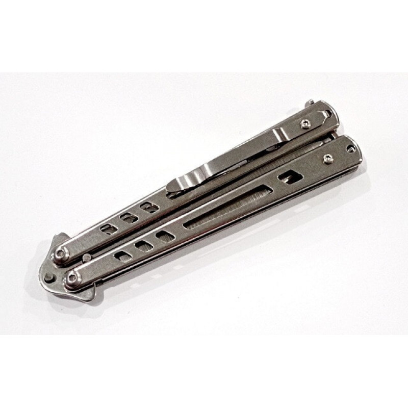 Ніж метелик A1004/ новий Silver
