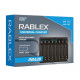 Зарядний пристрій Rablex RB428 на 8 AA/AAA R3/R6 1.2V