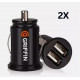 Автомобильное зарядное устройство USB x 2 GRIFFIN 2 USB, 2.1A