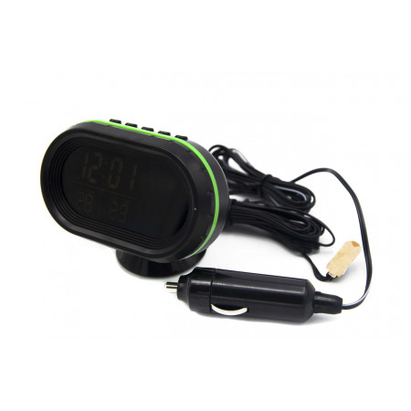 Часы электронные VST-7009V для автомобиля питание 12V