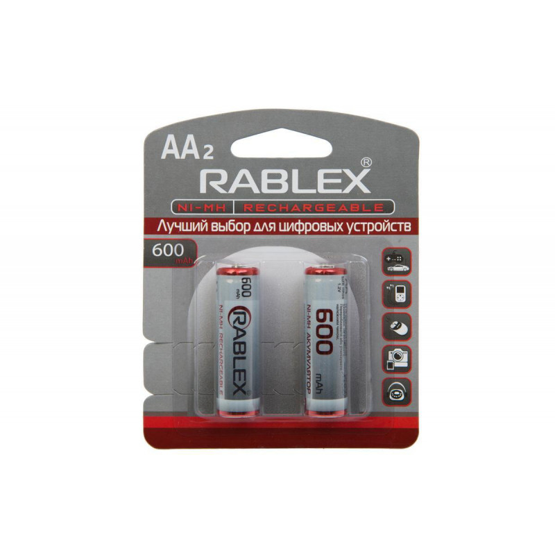 Акумулятор Rablex HR6/AA Ni-MH 600mAh 1.2V 1 шт.