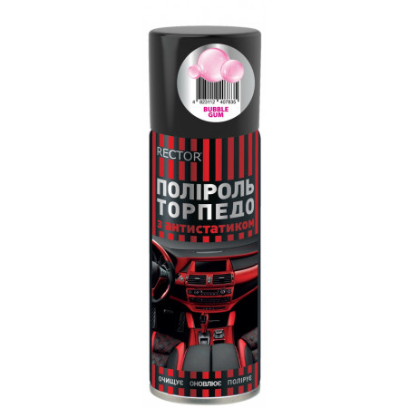 Полироль для "торпедо" Bubble Gum Rector аэрозоль 200мл.