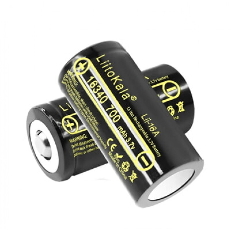 Аккумулятор LiitoKala 16340,  Lii-16A, 700mAh