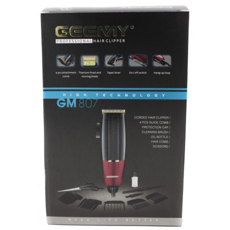 Профессиональная машинка для стрижки волос Geemy GM-807 9W