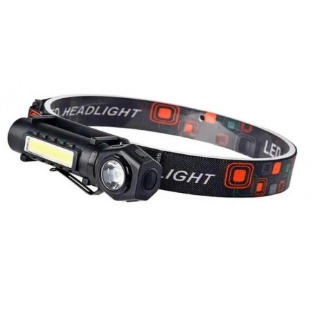 Налобный фонарь KX-212-XPE, 5SMD, Li-Ion аккум., Waterproof, ЗУ microUSB