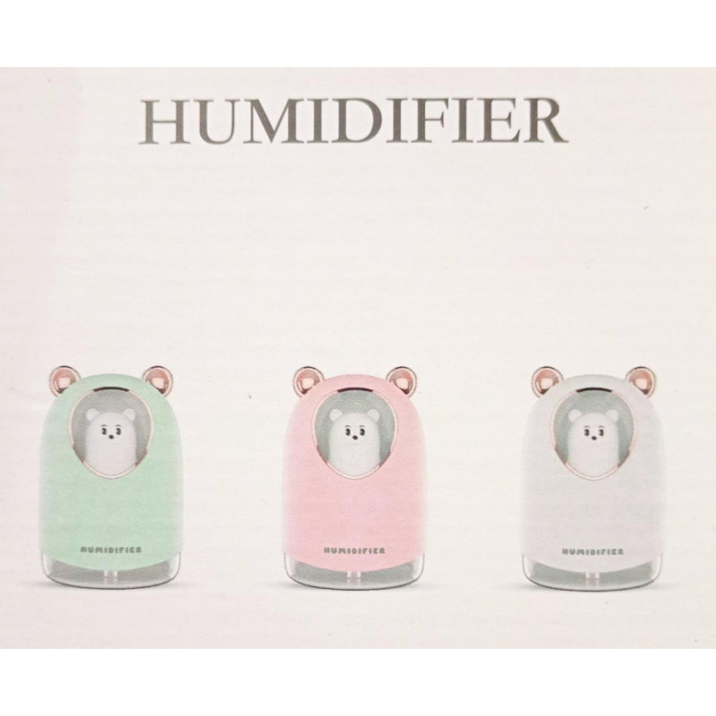 Увлажнитель воздуха H2O Humidifier USB с мишкой на 300мл / 8023