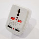 Универсальный адаптер 2в1, переходник+зарядка USB  / NK-823/ 7043