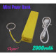 Повербанк мини 2000 mAh (реальная емкость меньше)