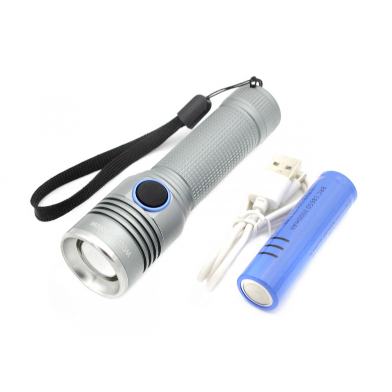 Ручний ліхтар Police RB229, R842, 18650, T6, Zoom, ЗУ microUSB