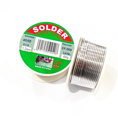Припой Олово для пайки SOLDER 1мм, 40г.