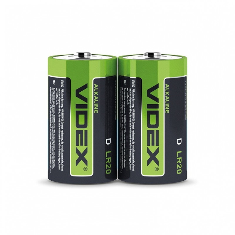 Батарейка Videx LR20P(D) / Лужна