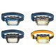 Налобный фонарь Rablex RB958, жёлтый+белый+красный, 17хCOB, Sensor, аккум, Type-C
