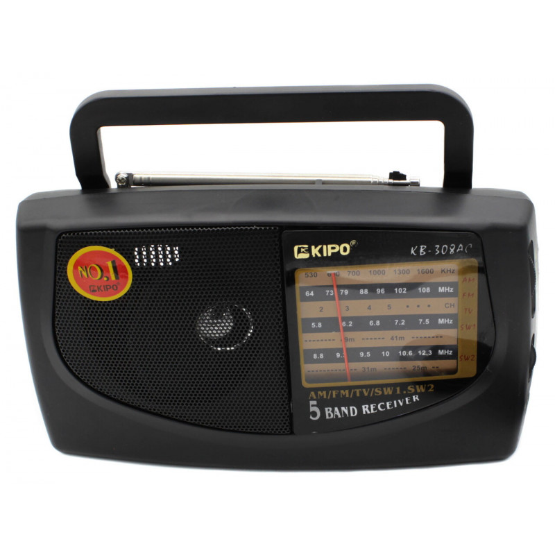 Радиоприёмник кипо KIPO-KP 308AC, AM/FM/TV/SW1.5W2 первый сорт
