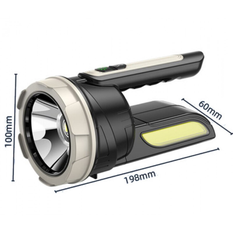 Ручний ліхтар CH-22024-5W+COB, Li-Ion акум., ЗУ Type-C,