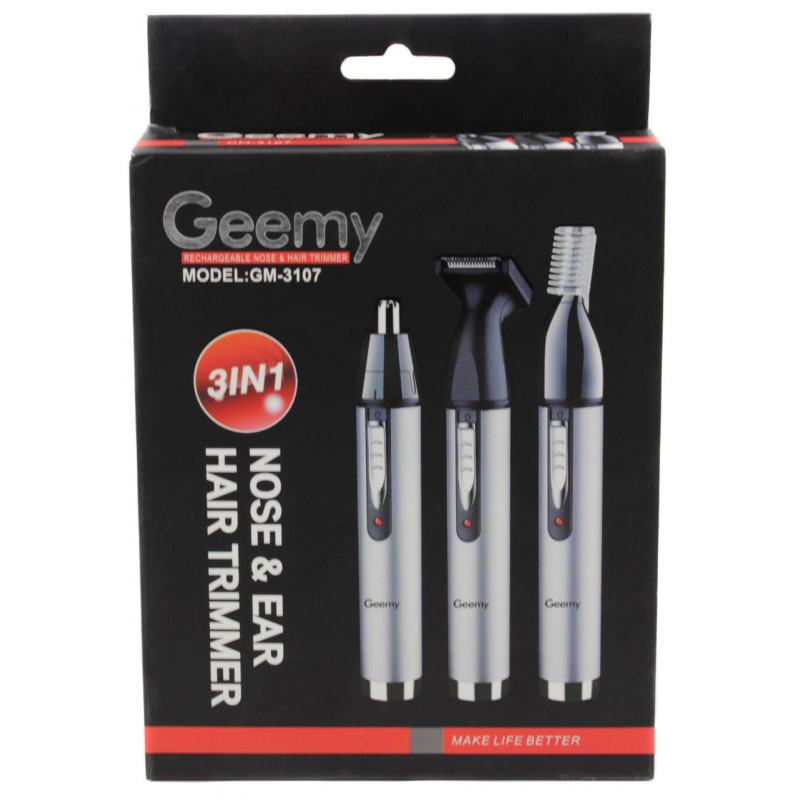 Триммер Geemy GM-3107, аккум, с насадкой для носа и ушей