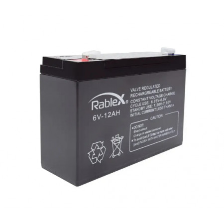 Аккумуляторная батарея Rablex 6V 12Ah (RB6012), свинцово-кислотная (SLA)