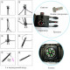 Часы наручные SKMEI 1426BKBK, PARACORD, BLACK-BLACK, ABS RING, Compass, термометр, 10462