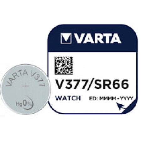 Батарейка Varta V377 / SR626SW / SR66 / 1шт. в индивидуальной упаковке