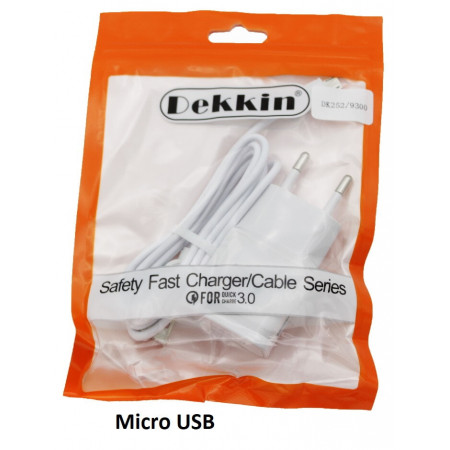 Сетевое зарядное устройство Dekkin DK-677 Orange MicroUSB DC5V-2.1 A / USB x 1