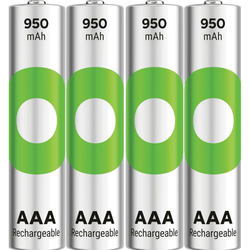 Акумулятор GP Recyko 950mAh Eco, Ni-MH AAA, 1.2V, 2.4A, LSD70-5, коробка 4 шт.