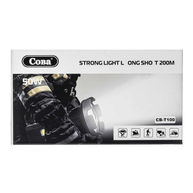 Ручний ліхтар Police COBA CB-T100, microUSB, 7859