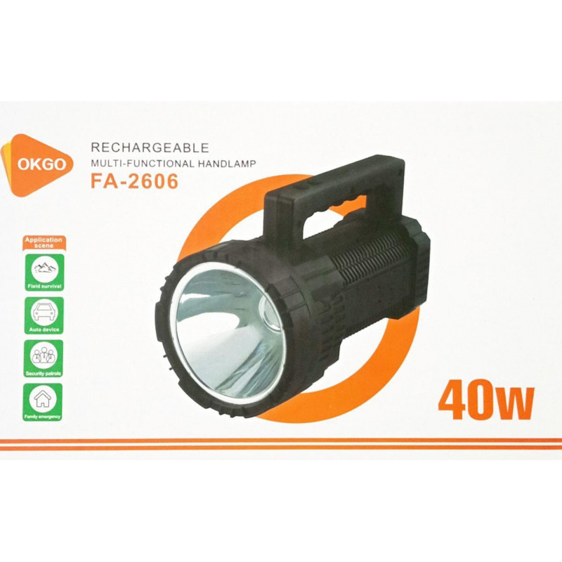 Ручний ліхтар FA-2606, GDLITE 40W, type-c