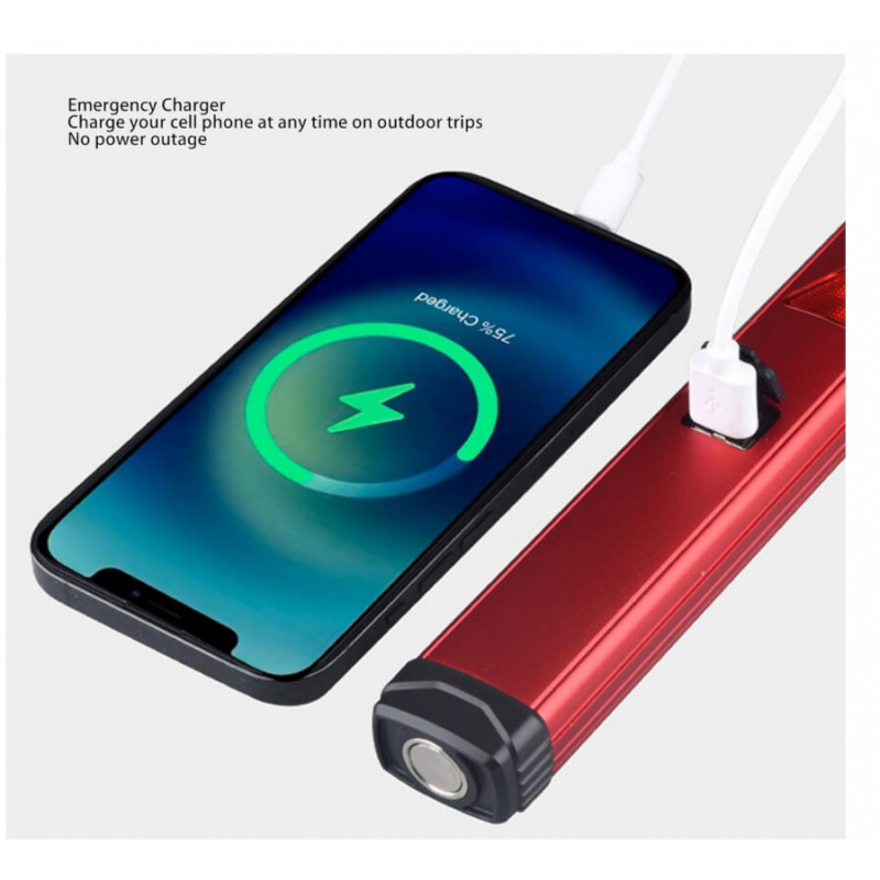 Ручний ліхтар YD2303, PL-376, LED+COB, ЗУ Type-C, акум. Power Bank