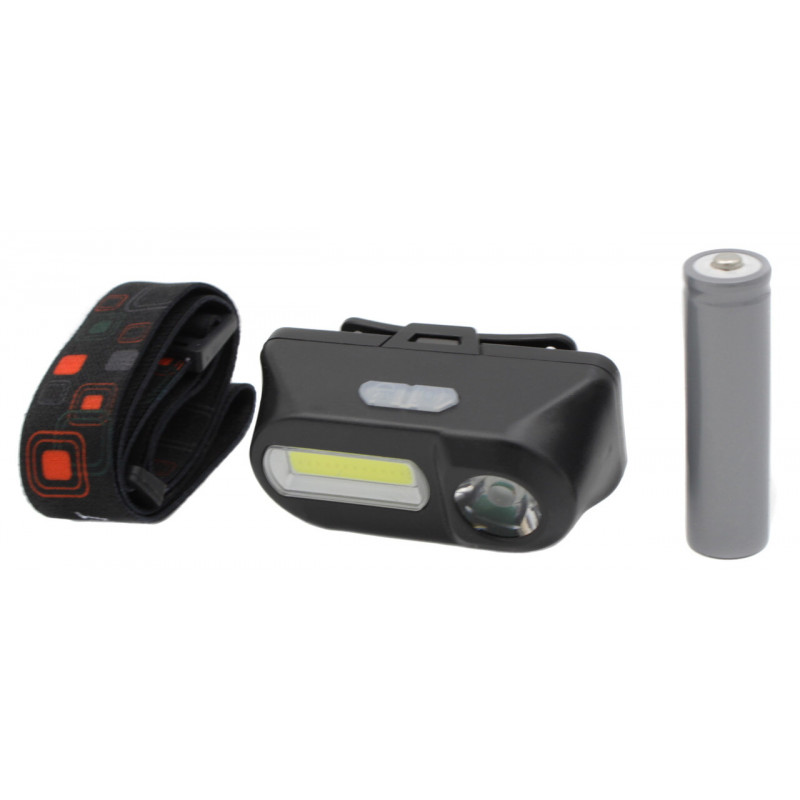 Налобный фонарь Bailong BL-1804, PL185, LED+COB, аккумулятор 18650, micro USB