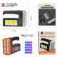 Ручной фонарь Bailong 7701A , Акк., COB, Solar, MicroUSB