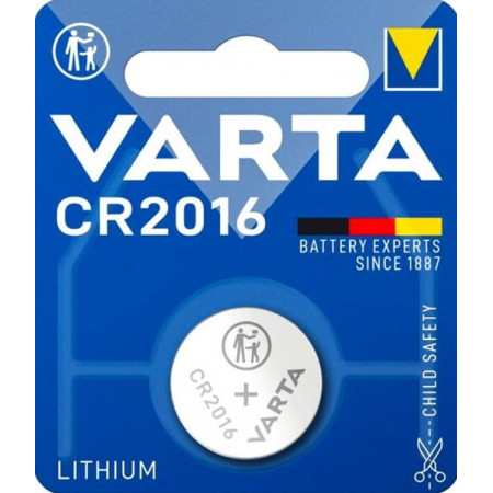 Батарейки-Таблетки Varta CR2016 / 3V  блистер 1шт.