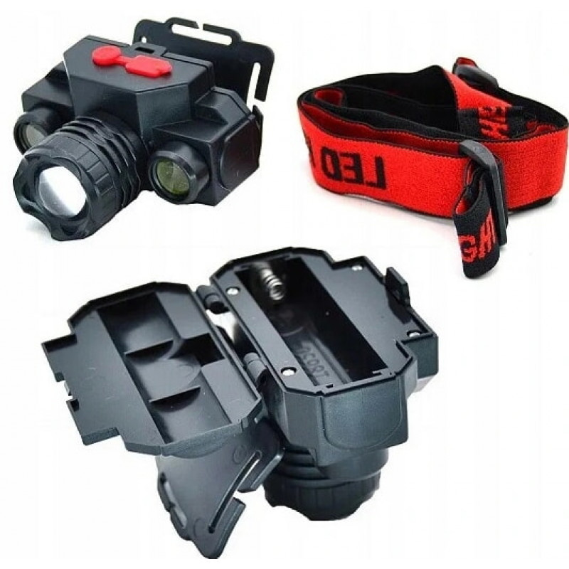 Налобный фонарь Bailong BL-1805, аккумулятор 18650, micro USB, 8016