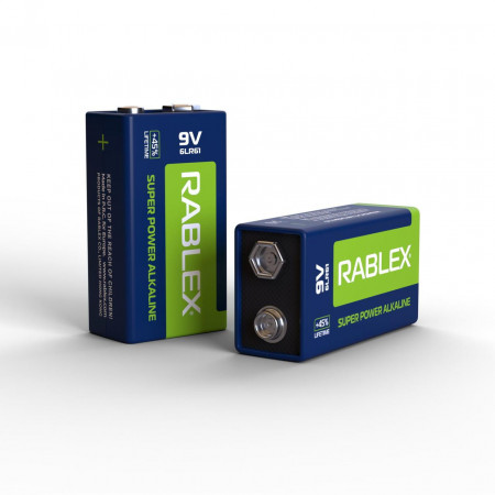 Батарейка Rablex Super Power Alkaline Крона 6F22 / 9V