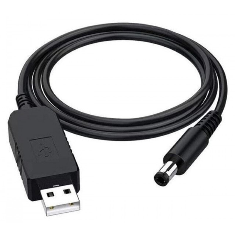 Шнур USB 5V-12V для Роутера 2.1mmx5.5mm чоловічий роз'єм 1939