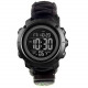 Часы наручные SKMEI 1426BKBK, PARACORD, BLACK-BLACK, ABS RING, Compass, термометр, 10462