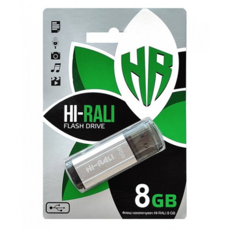 USB флеш накопитель Hi-Rali 8GB, HI-8GBSTSL (Гарантия 3года)