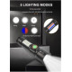 Ручной фонарь SY-1903C-P50+SMD+RGB, Li-Ion аккум. ЗУ USB, zoom