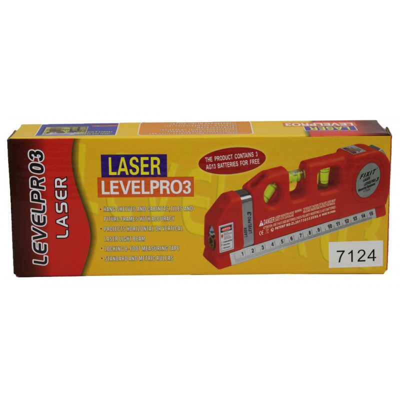 Лазерний рівень з вбудованим рулеткою LEVELPR03 LASER 7124