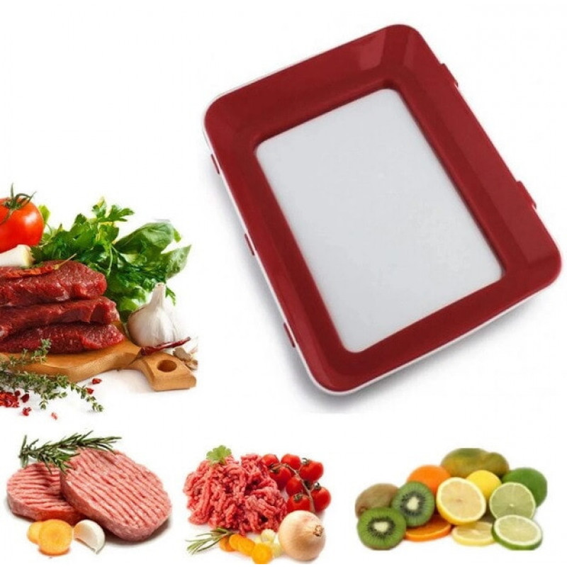 Вакуумный лоток для хранения продуктов Vaccum Plates 7370 red