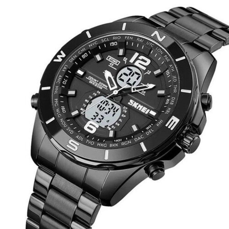 Часы наручные SKMEI 1670BKWT, BLACK-WHITE, 9771