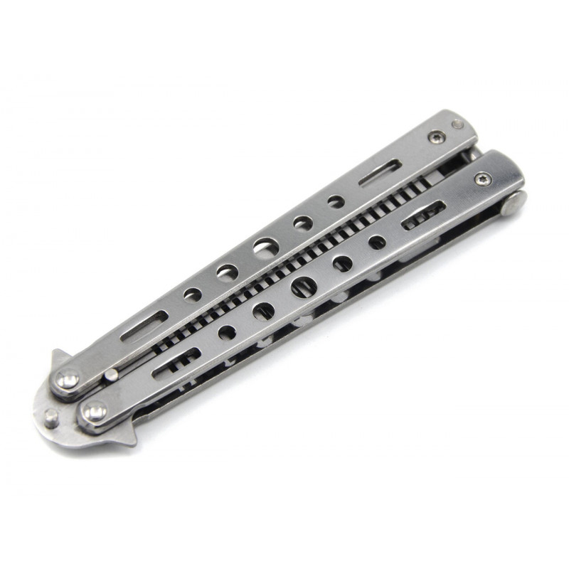 Нож бабочка Расческа Benchmade A753 Серебро