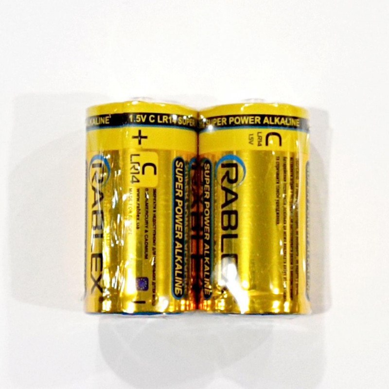Батарейка Rablex LR14 C 1.5V / Алкалінова