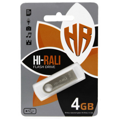 USB флеш накопитель Hi-Rali 4GB/ HI-4GBSH (Гарантия 3года)