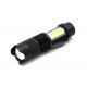 Ручний ліхтар Police BL-525, 1XPE+Cob, Zoom, ЗУ USB, метал