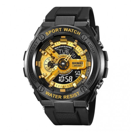 Часы наручные SKMEI 2101BKGD, BLACK/GOLD, 10310